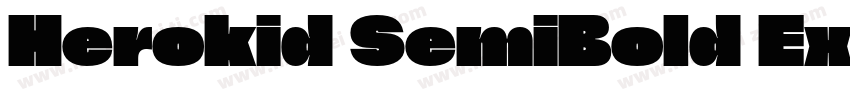 Herokid SemiBold Expanded字体转换